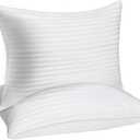 No Brand Gusseted Pillow for Back, Soft Support Surround Fill Breathable Fabric, Machine Washable, and Retains Shape Stays Cool All Night (2 Pcs,Queen 18 * 29'')