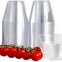 TT 200 Pack 9oz Disposable Plastic Cups - Clear Drinking Glasses, Party Cups for Wedding, Picnic, Travel, Camping & Events