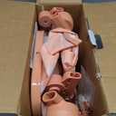 Convertible Combo Baby Doll Stroller for 3 Year Old Girls & Up | Play Toy Baby Stroller for Dolls, Folding Adjustable Bassinet Carriage Buggy with Storage Basket (Beige Butterfly)