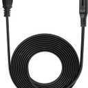 TV Power Cord Replacement for Apple TV, 1st, 2nd, 3rd, 4th, 5th Generation (4K), 2 Prong AC Wall Power Cable-UL Listed (6 FT)