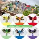 LWINGFLYER 12pcs Artificial Humming Birds Realistic Flying Hummingbird Clip on Christmas Tree Ornaments 5.5inch for Wreath Crafts Wedding Party Decoration