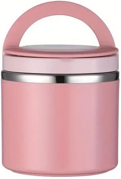 Lunch Box - Thermal Container with Leakproof Lid, Large Capacity Portable Bento Boxes for Office, Camping, Travel, Easy to Clean, Reusable with Ergonomic Handle, 1Pcs