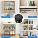 AIZESI Spring Tension Curtain Rods Short Tension Rod (Black,8" to 12"-6Pcs)