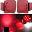 LIMICAR LED Boat Trailer Lights Kit, Submersible LED Trailer Light Kit for Utility Trailer w/25FT Wire Harness, Stop Turn Tail Brake License Plate Side Marker Lights, IP67 Waterproof for Boat RV Truck