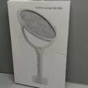 GeckoMan Rotating Head Electric Fly Swatter Racket Rechargeable Bug Zapper Racket Bug Zapper Indoor Fly Zapper Mosquito Zapper Flies Killer for Indoors, with a Telescopic Extension