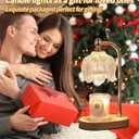 MEIXISUE Candle Warmer Lamp with Timer and Dimmer,Electric Gold Light Gifts for Women Melt Wax Warmer Lamp with 2 Bulbs for Candle Jars House Warming New Home Decor Bedroom