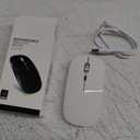 Wireless Mouse, Mouse for MacBook Air Mac Pro iPad Laptop Computer PC, Rechargeable Dual Mode Switch Mice Bluetooth 5.2/ 3.0 and 2.4GHz USB Type-C Receiver