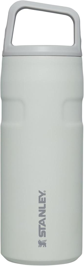 Stanley IceFlow Cap and Carry Water Bottle | Wide Mouth Twist Lid | Lightweight & Leakproof for Travel & Sports | Insulated Stainless Steel | BPA-Free (Fog Glimmer)