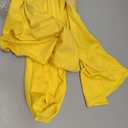 Yellow 7.2FT Open Arch Backdrop U Shaped Cover, Spandex Double Sided Arch Cover, Fitted Round Top Chiara Stand Cover for Party Wedding Ceremony Baby Shower Birthday Decoration