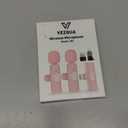 Mini Wireless Lavalier Microphone for iPhone 16/15/14/Android, Lapel Mic with Noise Reduction, 12H, 65ft, Pink Tiny Microphone Content Creator Interview for Vlog YouTube TikTok Recording (Pink)