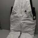 Arctic Quest Womens Ski Snow Bibs Pants Insulated Water Resistant Overalls Snowboarding Winter Waterproof Pants Women (Small, White)