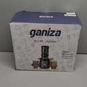 Ganiza Juicer Machines, Slow Masticating Juicers with Large Feed Chute for Whole Fruits & Vegetables, Cold Press Juicer with 3 Replace Filters for Batch Juicing, Easy to Clean, BPA Free(Silver)