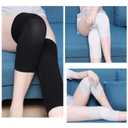Bamboo Knee Sleeves, 2-Pack Knee Compression Sleeve Women Men Elastic Warm Slip-on Recovery Knee Brace for Arthritis Knee Pain (X-Large) (Black)