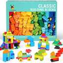 Cutedeer 258 Piece Classic Big Building Blocks Set for Kids Toddlers Compatible with All Major Brands, Large Building Bricks STEM Toys with Gift Box for All Ages Boys Girls