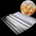 SYOGUA 150 Pieces Cellophane Sheets, 12 x 12 inches 3 Mil Thick Gift Wrap, Crystal Clear Candy Wrappers for Treats, Candies, Cake Pops, Henna Cones, DIY Crafts