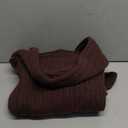 Floerns Women's Off The Shoulder Fall Sweater Long Sleeve Cozy Sweaters Knit Pullover Tops (Medium, Brown)