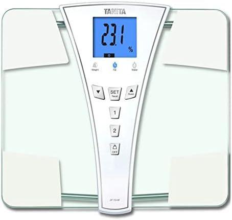 TANITA's BF-684W Digital Body Fat & Body Water Scale - Multi-Frequency BIA - BMI Monitor - 440 lb Capacity - Tempered Glass Platform - Athlete & Guest Modes - Japan Technology