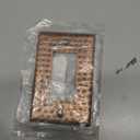 Monarch Abode Rocker Light Switch Cover Plate  1-Gang Pure Copper Decorator Wall Plates, Hand Hammered Decorative Outlet Covers Wall Plates for Receptacle, GFCI Electric Outlet Cover, Pack of 1