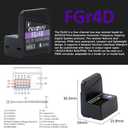GoolRC Flysky FGr4D Receiver, 2.4GHz 4 Channels AFHDS 3 Receiver Built-in Dual Antenna PWM/PPM/i-BUS2/S.Bus/i-Bus Output Compatible with Flysky Noble NB4 PL18 EL18 RC Transmitter for RC Car Boat