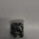 uxcell Knurled Thumb Nuts, 12Pcs M5 Carbon Steel Nut High Head Through Hole for 3D Printer Part, Black