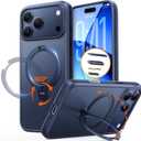 TORRAS Q3 Spin for iPhone 17 Pro Max Case with 360 Magnetic Stand, Camera Control, Fit for MagSafe, 4X MilitaryGrade Shockproof Case for iPhone 17 Pro Max Phone Case with Kickstand, Deep Blue