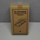 ORDORA Pots and Pans Organizer Under Cabinet, Expandable Cutting Board Pot Lid Organizer for Cabinet Holder with 10 Adjustable Dividers for Kitchen Storage (Black)