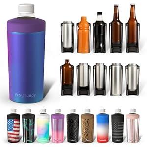 Universal Buddy XL Can Cooler by Frost Buddy - Fits 12-ounce, 16-ounce, 20-ounce, and 24-ounce Cans and Bottles - Keep Your Drinks Refreshingly Chilled for over 12 hours (Nebula)