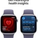 Apple Watch Series 11 [GPS 42mm] Smartwatch with Silver Aluminum Case with Purple Fog Sport Band - S/M. Sleep Score, Fitness Tracker, Health Monitoring, Always-On Display, Water Resistant