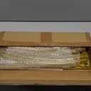 Arch Backdrop Stand Set of 2 With Cover (7.2FT+6FT) Gold Metal Wedding Arch Balloon Stand With Cover for Birthday Party Baby Shower Graduation Ceremony Decoration (White)