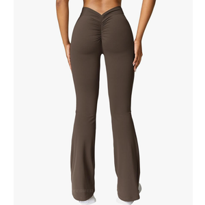 YEOREO Scrunch Flare Leggings Daze V Back Butt Lifting Wide Leg High Waist 31.5" Gym Workout Yoga Pants
Size M