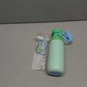 CHAKO LAB Insulated Stainless Steel Water Bottle with Two Strap | BPA-Free Leak Proof | 17oz Bottle with Spout Lid & Straw | Mint Milk