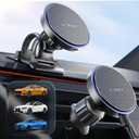 LISEN for 15W MagSafe Car Mount Charger,Wireless Car Charger,Magnetic Phone Holder for Car,Phone Holders for Your Car Accessories for Women Men Jeep Ford F150 for iPhone 17 16 15 14 13 12,Samsung