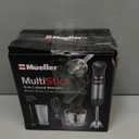 Mueller Multistick 800W 4-in-1 Immersion Blender Handheld, 12 Speed Hand Mixer - Turbo Boost, Heaviest Duty Copper Motor, Titanium Blades Hand Blender, Milk Frother Wand, Whisk, Beaker, Chopper, Grey
