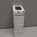 7 x Transparent Cigarette Case for King Size 85mm, Holds 20 Cigarettes,Stylish with Gold Powder Design (Black)