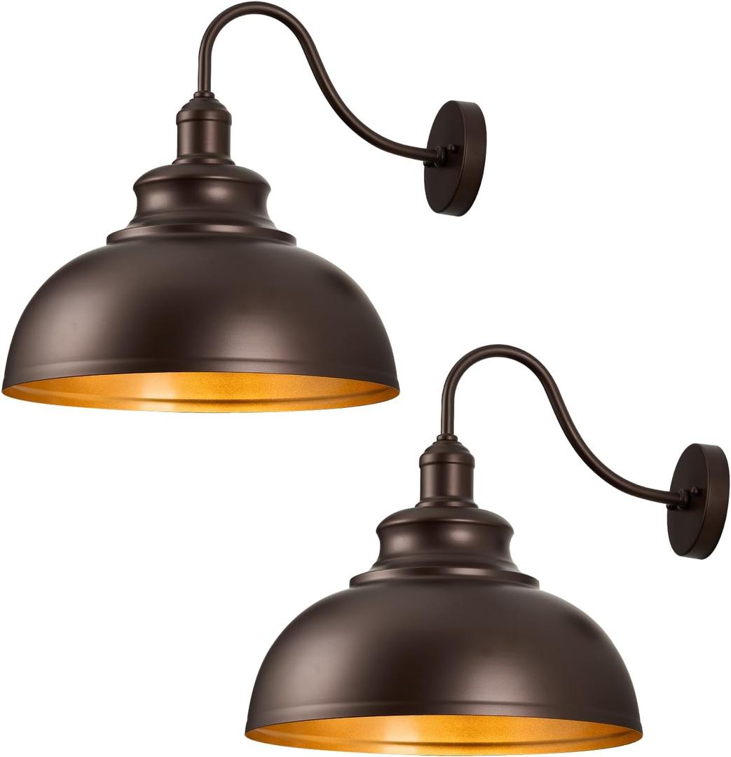 2 Pack Outdoor Wall Lights 16 inch Exterior Barn Wall Sconce Fixture