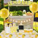 Lemonade Stand Supplies 50 Lemonade Cups with Lids and Straws, 9oz