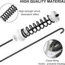 W10780048 Washer Suspension Rod Kit Updated by AMI PARTS - Compatible with Ken-more Whirl-pool Roper Washing Machine WTW4800XQ4 WTW4800XQ1 ATW4675YQ1, Includes 4 Suspension Rods and Ball Cups