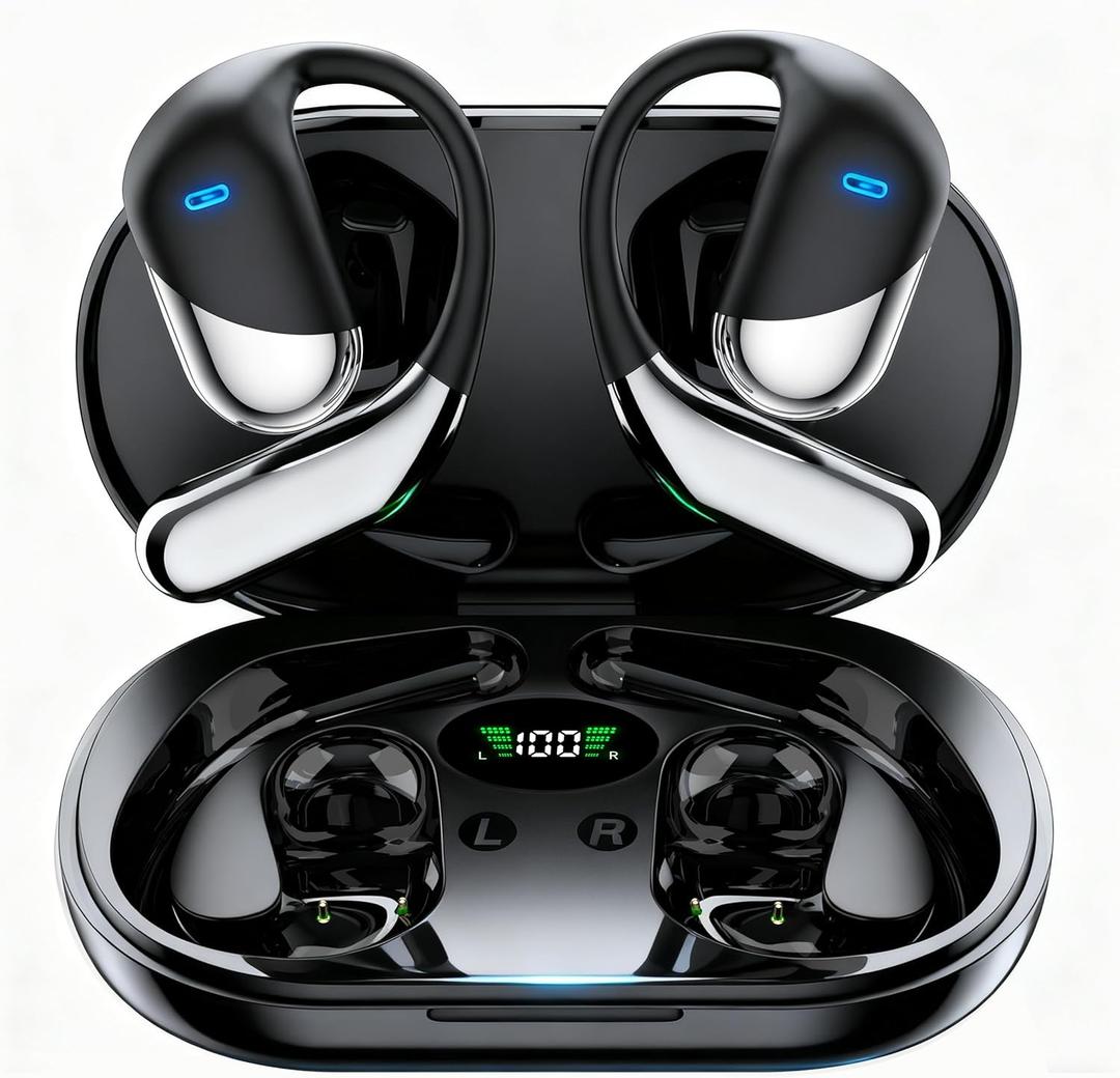 AI Translation Earbuds Real Time,Open Ear Earbuds, 168 Languages, 60H Playtime translator earbuds 4-in-1 Buletooth 5.4,Translator Device, Audifonos Traductores Ingls Espaol for Business, Learning (Classic Black) AI Translation Earbuds Real Time,Open Ear Earbuds, 168 Languages, 60H Playtime translator earbuds 4-in-1 Buletooth 5.4,Translator Device, Audifonos Traductores Ingls Espaol for Business, Learning (Classic Black)