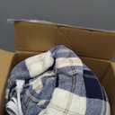 Sunbeam Microplush Sherpa Electric Heated Throw Blanket-Black/White Plaid 60×70"