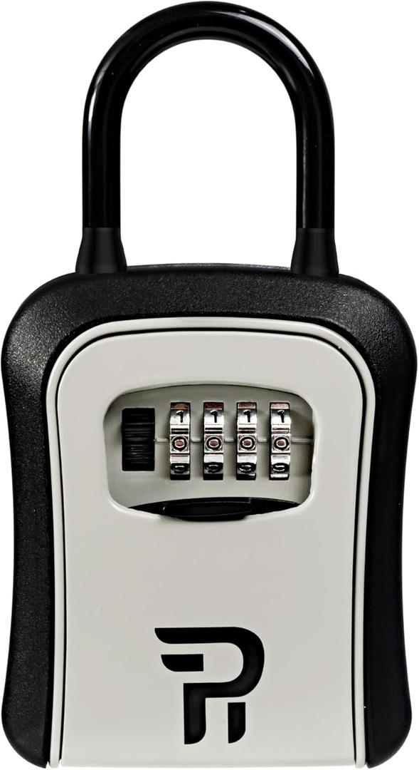 RUDY RUN Key Lock Box for Outside - Realtor Lockbox for House Keys Outdoor - Combination Key Hiders to Hide a Key Safe Storage