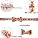 Dog Collar - Thanksgiving Turkey Bowtie Gift, Soft Bow Adjustable Metal Buckle for Small Dogs (Small (Pack of 1))