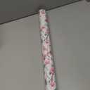 Retrify Pink Flowers Wrapping Paper Roll - 17 Inches x 32.8 Feet Mini Roll Cute Butterfly and Polka Dots Gift Wrap Paper for Mother's Day, Wedding, Birthday, Baby Shower, Holiday