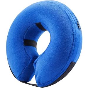 BENCMATE Inflatable Dog Cone Collar Alternative, Soft Dog Cone for Small Medium Large Dogs and Cats, Neck Recovery ECollar Donut Collar After Surgery (XXLarge, Blue)