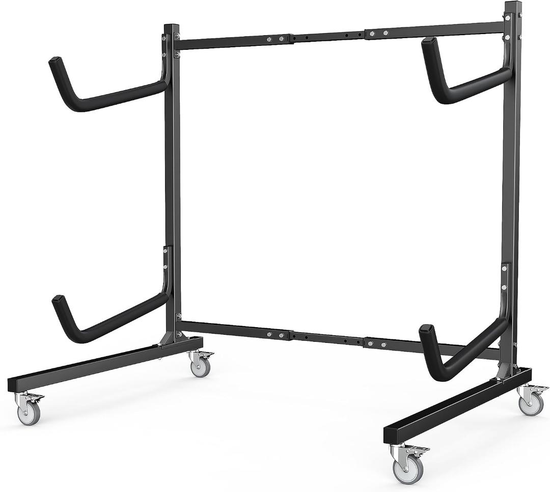 EVERHANGER Freestanding Kayak Storage Rack, Rolling Kayak Stand, 60.5"