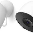 Google Nest Cam Outdoor (Wired, 2nd Gen) - 2 Pack - Security Camera with 2K Video and Gemini, Night Vision, 2-Way Audio - Works with Google Home - 2025 Model - Snow