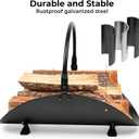 AMAGABELI GARDEN & HOME Fireplace Log Holder Indoor Firewood Basket Holder Carrier Metal Wood Rack for Fire Wood Outdoor Storage Organizer