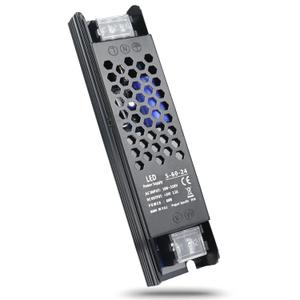 24V Power Supply, 2.5A 60W Switching Power Supply, AC 100-250V to DC 24V Converter Adapter, Slim 24 Volt LED Driver Transformer for Strip Lights, Lighting Fixture, Industrial Project, Radio