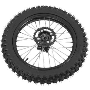16" Rear 90/100-16 Wheel Rim + 428 37T Sprocket Kit Universal Tire Rim Wheel Set for 110cc 125cc 140cc 150cc 50cc-150cc Pit Dirt Bike Black