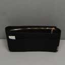 ZTUJO Purse Organizer Insert, Felt Bag Organizer with Metal Zipper, Handbag & Tote Shaper, For Speedy Neverfull Tote, (Slender Large, Black)