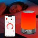 Anweller Smart Red Light Therapy Sleep Device White Noise Sound Machine with 5-Level Red Night Light (620690nm) 32 White Noise Smart App Control Timer & Wake-Up Alarm Clock